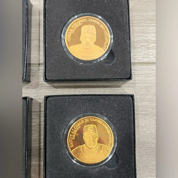 Set of 6 1998 Manny Ramirez+ Enviromint Bronze Coins w/COA Cleveland Indians - Picture 8 of 10